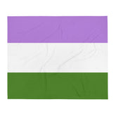 Genderqueer Flag Throw Blanket